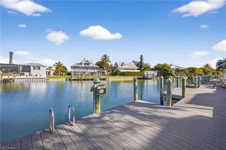 Dock featuring a water view and a residential view