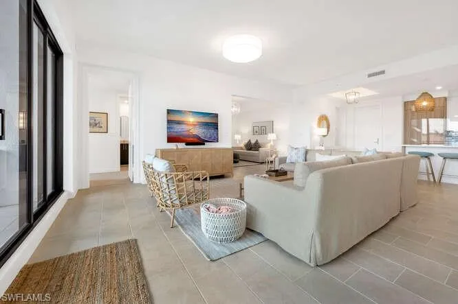 Abundant natural light enhances the bright and airy interior.