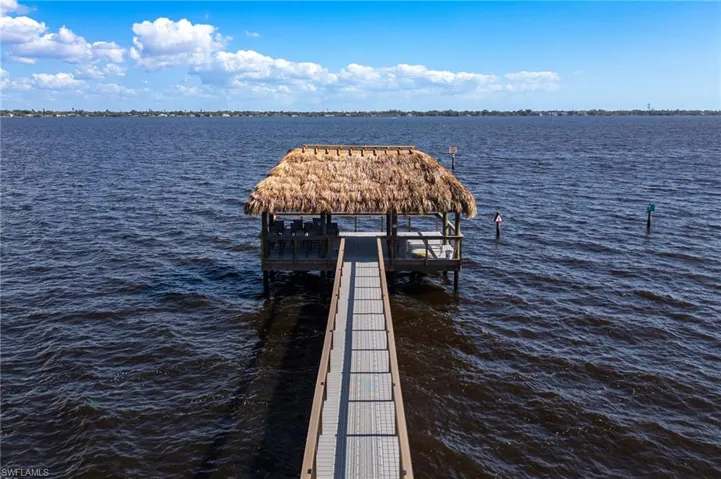 Tiki Style Fishing Pier.