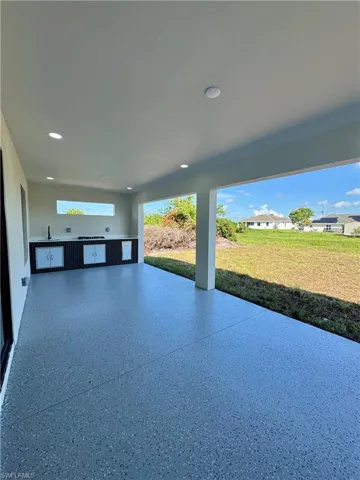 View of patio / terrace featuring a sink