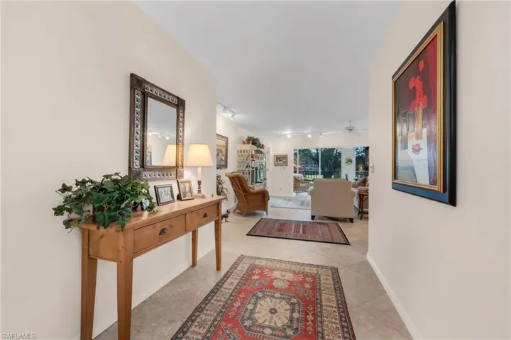 Welcoming entry hallway.