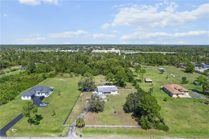 Aerial view of property's location with rural landscape