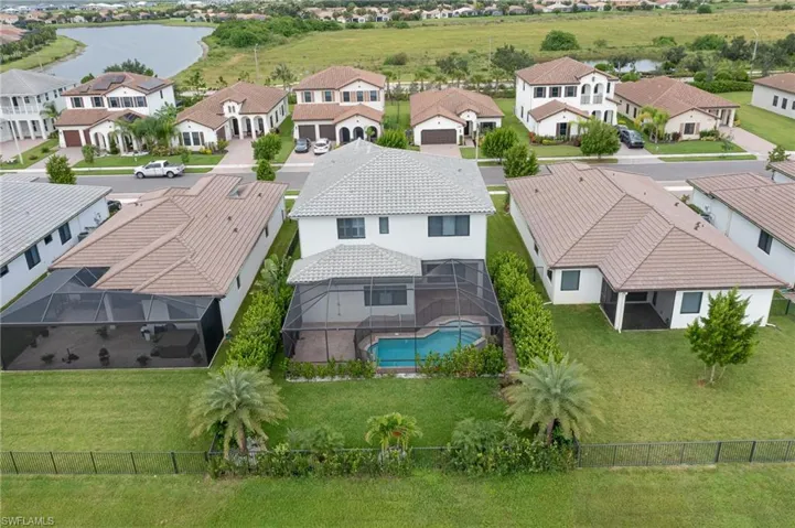 Aerial perspective of property