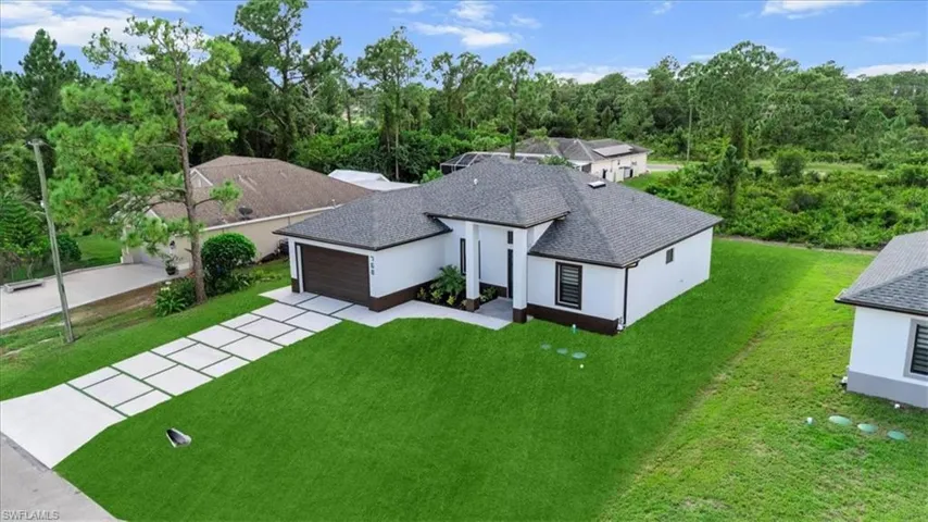 View from above of property