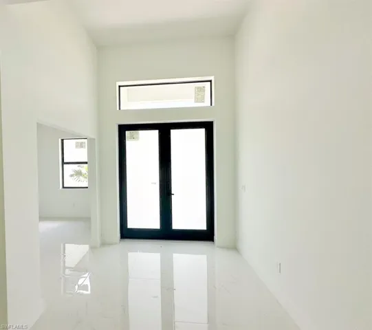 View of tiled entrance foyer