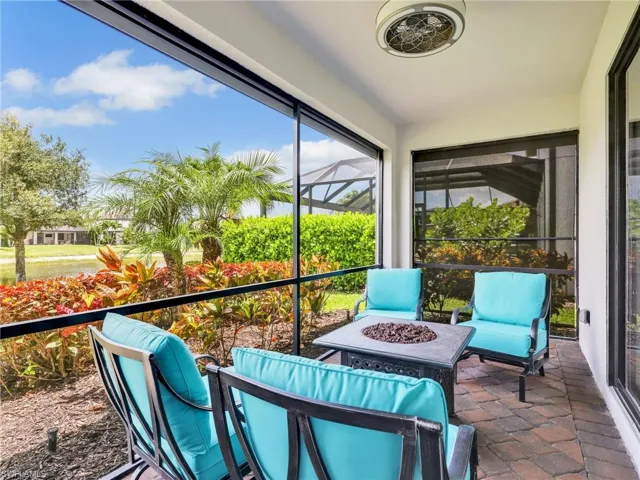 Screened In Lanai with Lake View, Paver Patio, AHT Electric Screen, & Upgraded Landscaping