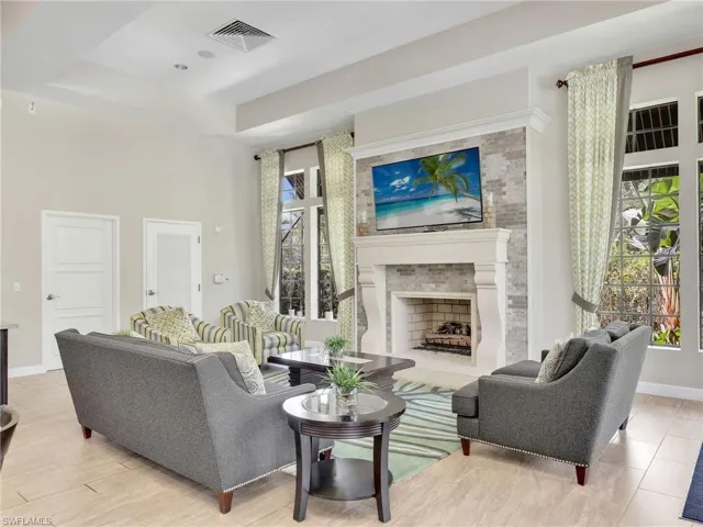 Clubhouse Kitchenette with Island Seating
