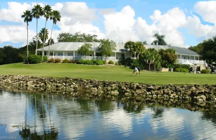 Water view featuring a golf club