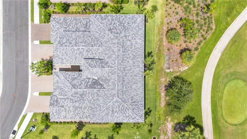 Aerial view above Coach Home