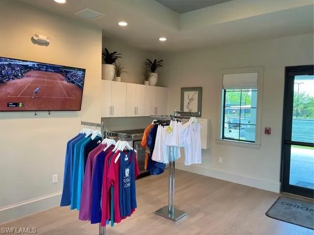 Inside Racquet Sports building