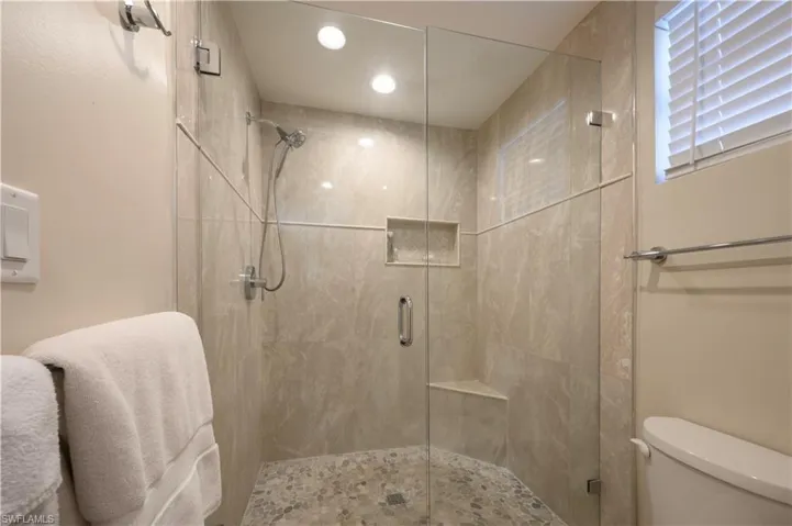 Check out the walk-in shower!