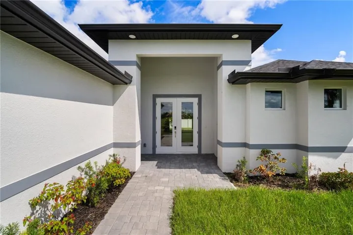Doorway to property with french doors
