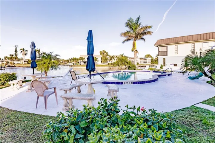 View of pool with a patio area
