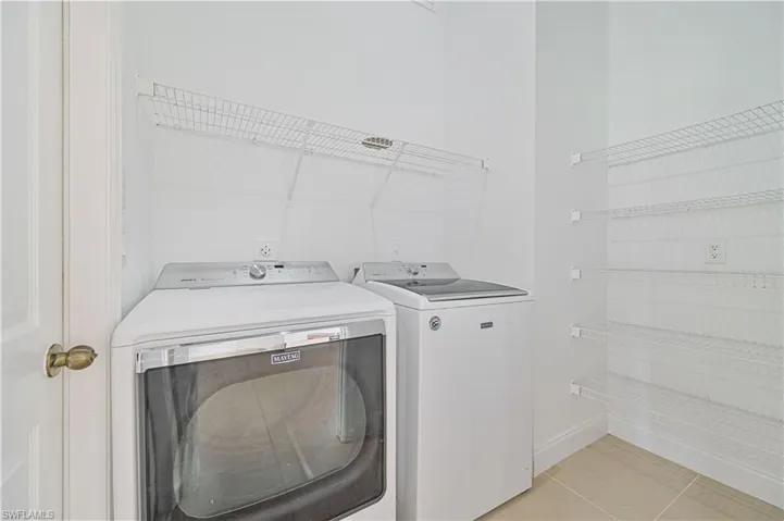 Clothes washing area
