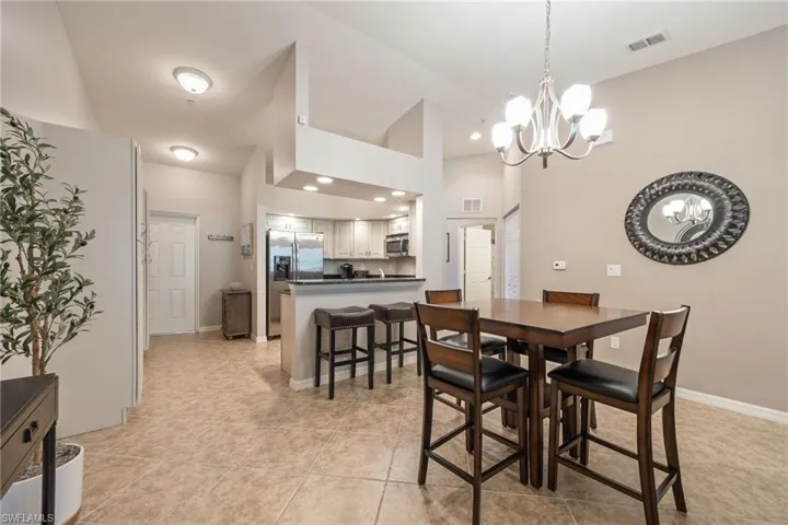 Dining Area Looking into the Kitchen