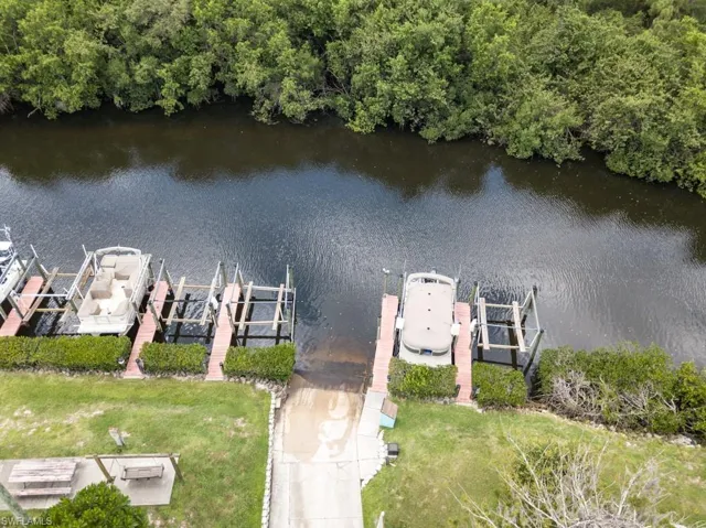 OUR OWN PRIVATE BOAT RAMP ON THE GULF ACCESS ESTERO RIVER.