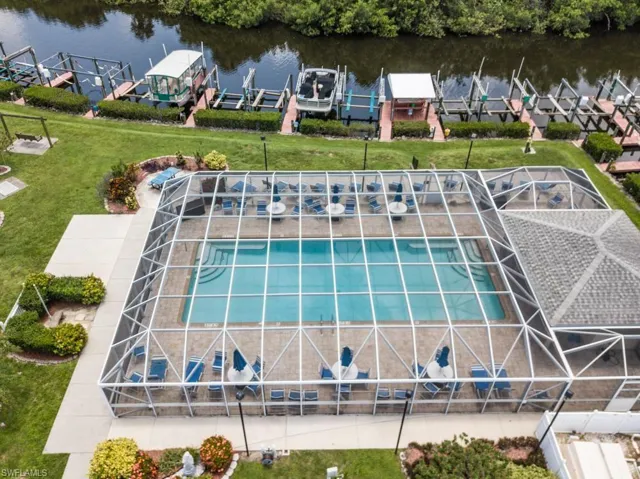 HEATED POOL ON THE ESTERO RIVER. RECENTLY RENOVATED POOL. ENOY THE POOL, SUNSET, HAPPY HOURS, LUAU PARTIES, KARAOKE, WATER AEROBICS AND FRIENDS.