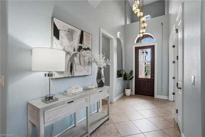Bright and welcoming foyer with modern finishes