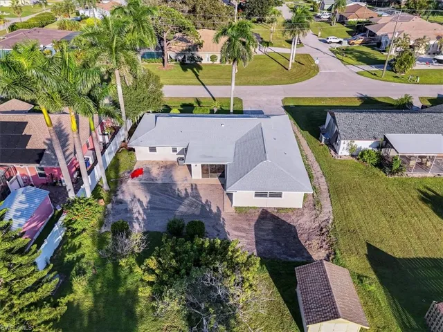 View from above of property