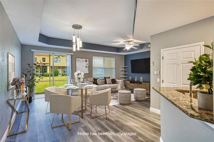 Natural Lighting throughout Dining & Living Area