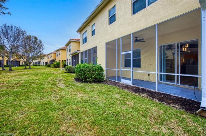 Rear view of townhouse