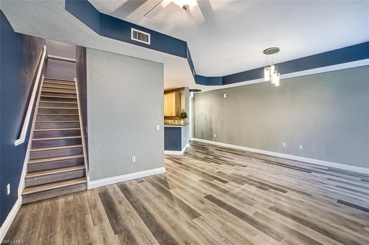 Tray Ceilings | Staircase to second floor