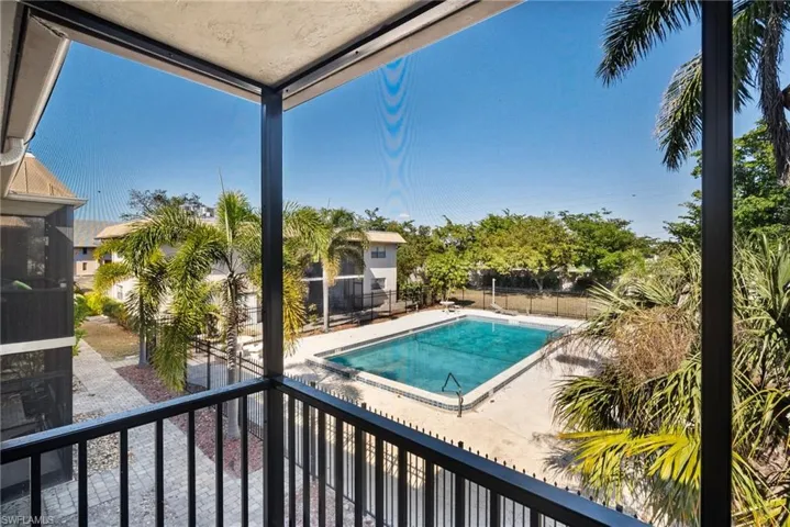 View of pool