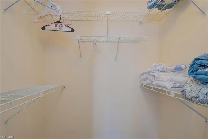 View of spacious closet