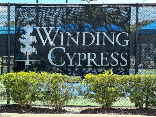 Winding Cypress Sign