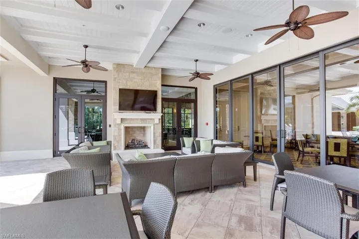 Out door seating and recreation room