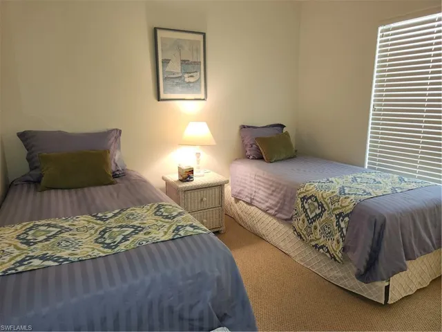 2nd bedroom has 2 twin beds