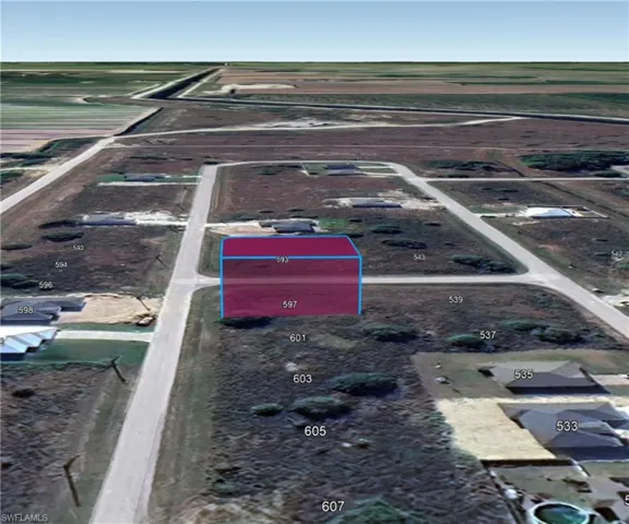 Birds eye view of property featuring a rural view