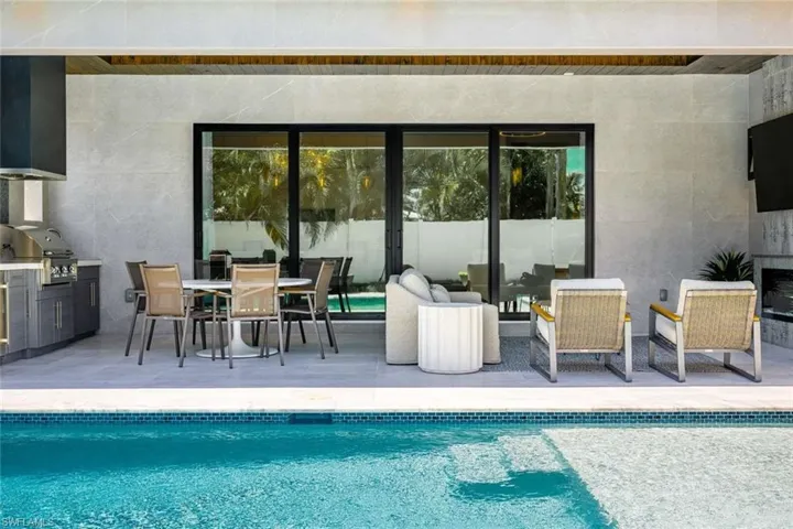 Swimming pool featuring a patio area