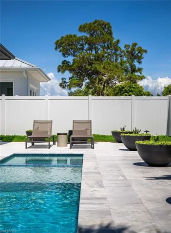 View of pool with a patio
