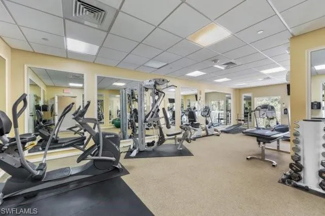fitness room on same floor