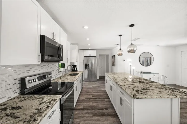 Lots of cabinets and counter space