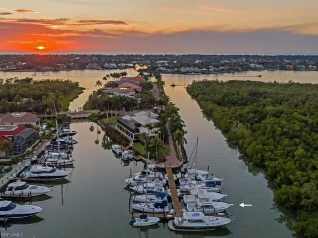 Drone / aerial view of a nearby body of water