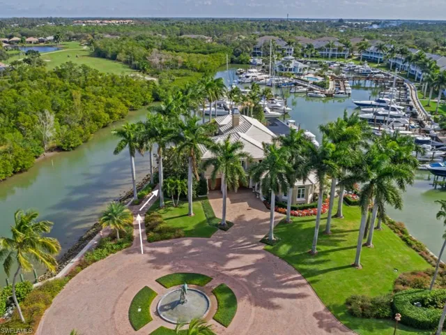 Aerial view of a large body of water