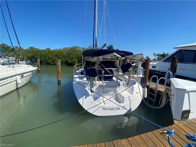 Dock with a water view