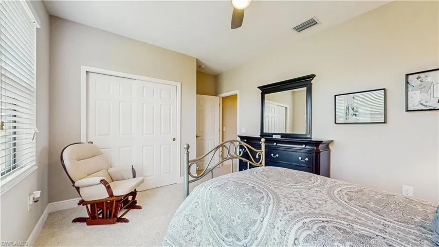 4TH BEDROOM ON 2ND FLOOR, PLUSH CARPETING, SOFT WALL COLOR.