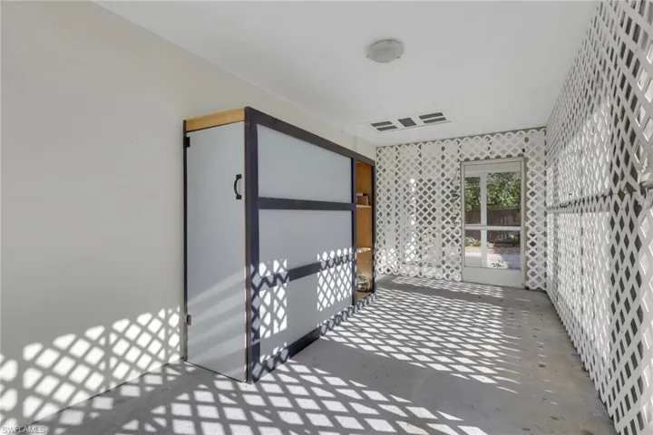 Screened in carport