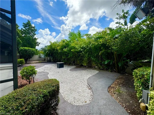 View of yard with a patio