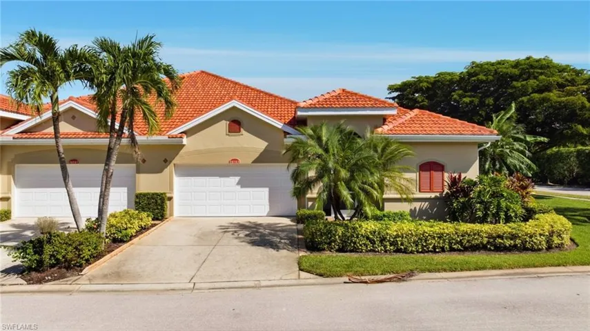 Bently view of villa. 2 Car garage, Corner, Tiled roof, Landscaped