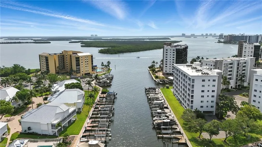 View of urban area featuring a large body of water