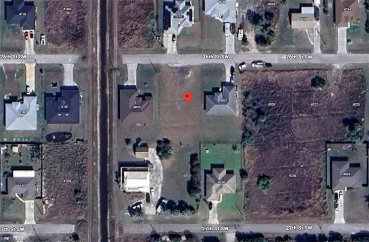 Aerial map of property and surrounding area