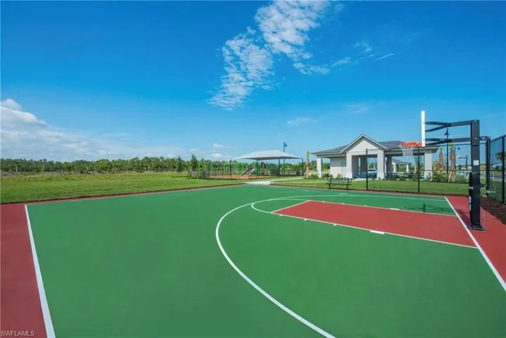 View of basketball court with community basketball court