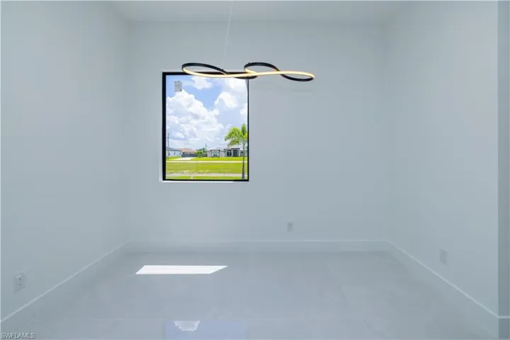 View of tiled empty room