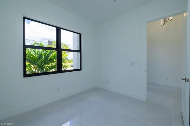 View of tiled spare room