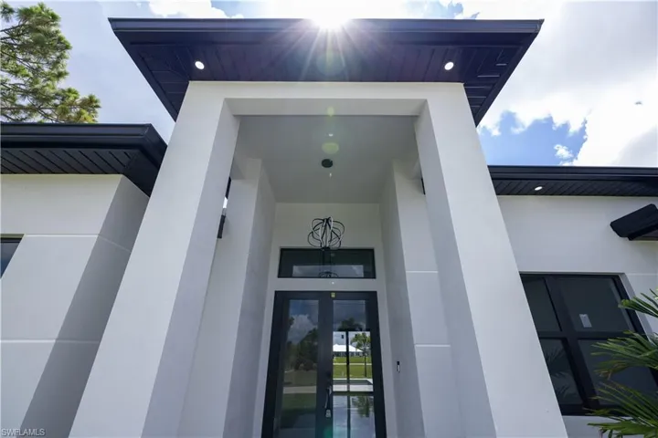 View of exterior entry