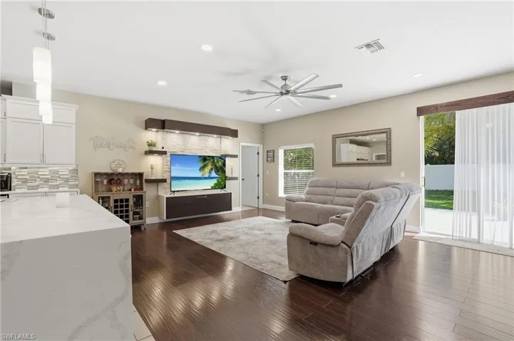 Spacious great room filled with natural light and an open layout